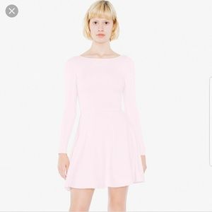 AMERICAN APPAREL PINK SKATER DRESS